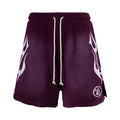 Hellstar Flammenshorts Lila und Braun