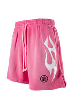 Hellstar Flame Shorts Pink & White - Image 3