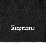 Supreme Block Knit Beanie Black - Image 2