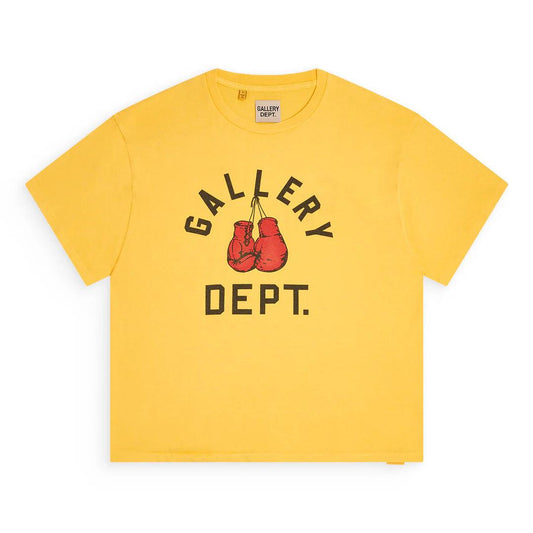 Gallery Dept. Boxing Merch Tee Gold Yellow