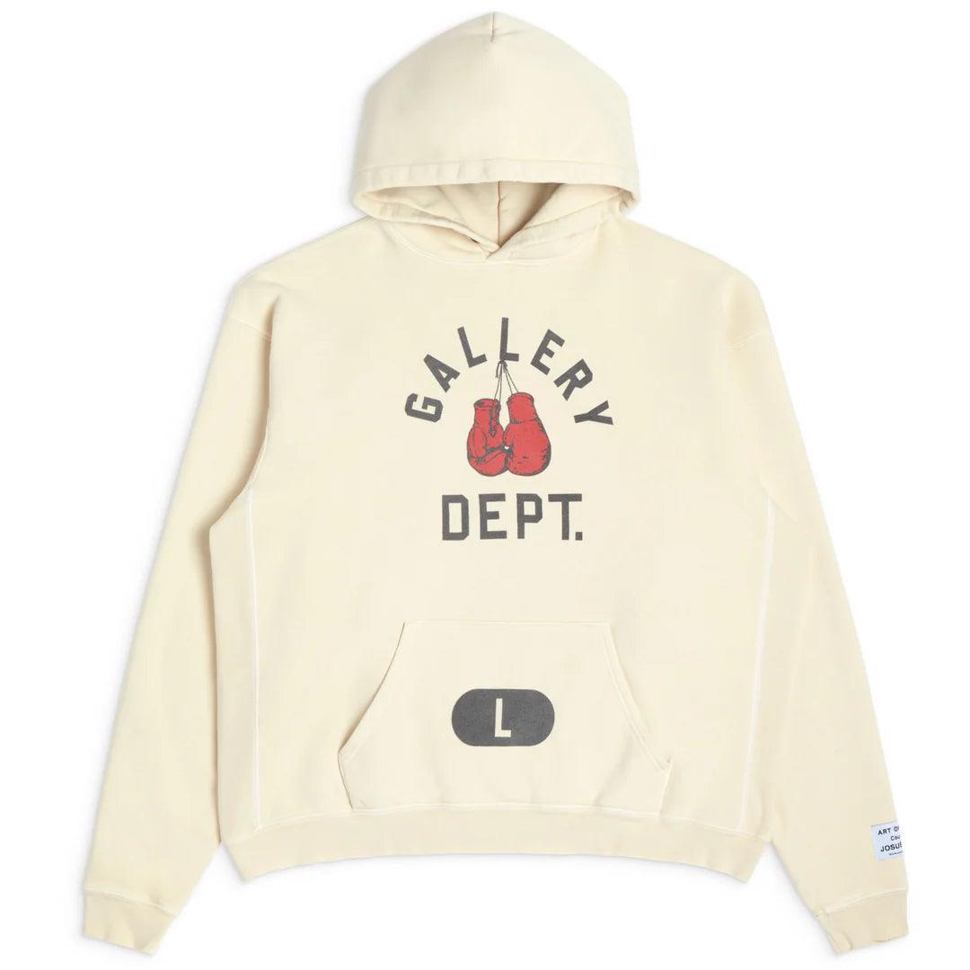 Gallery Dept. Boxing Merch Hoodie Cream