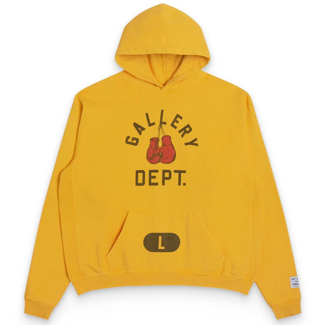 Gallery Dept. Boxing Merch Hoodie Gold Yellow