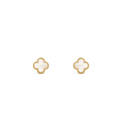 Van Cleef & Arpels Sweet Alhambra earstuds 18K yellow gold, Mother-of-pearl