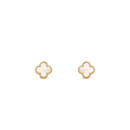 Van Cleef & Arpels Sweet Alhambra earstuds 18K yellow gold, Mother-of-pearl