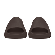 Pair of brown slippers on a white background