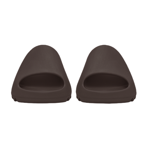 Pair of brown slippers on a white background
