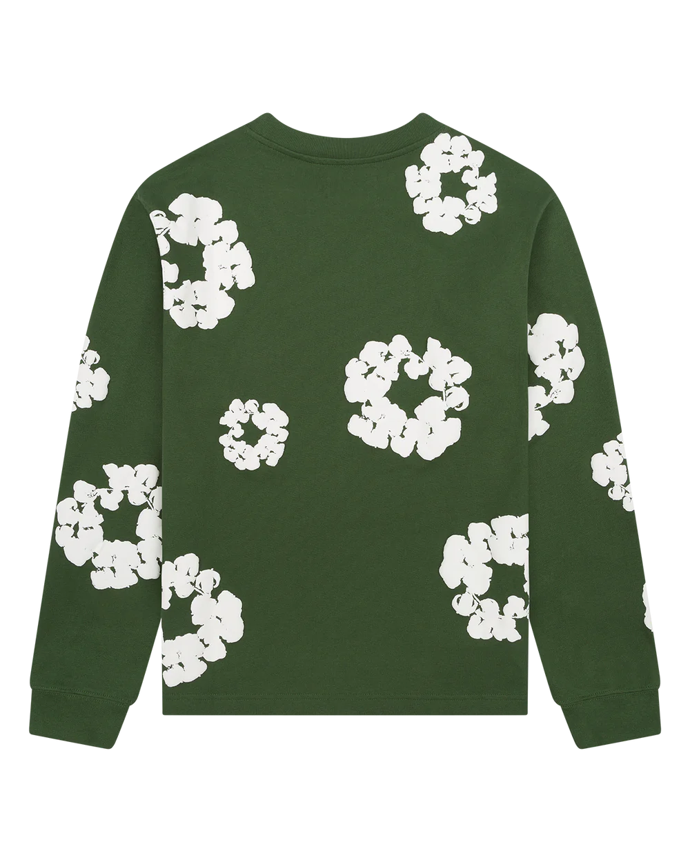 Denim Tears Long Sleeve Cotton Wreath Tee Green