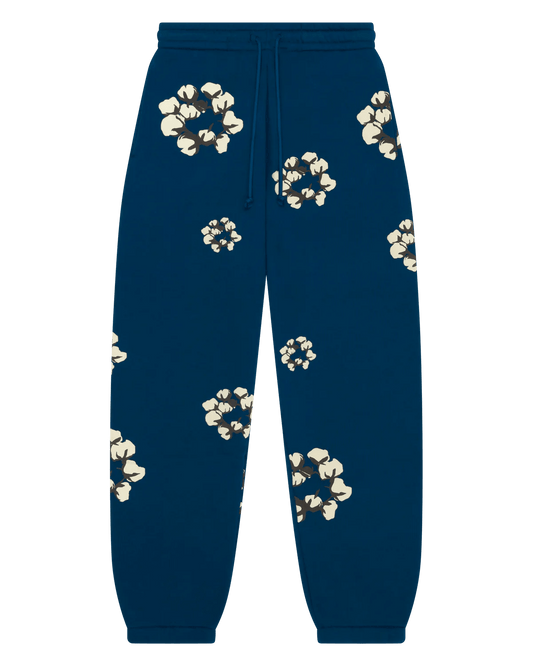 Denim Tears x CPFM Cactus Tears Wreath Sweatpants Navy Blue