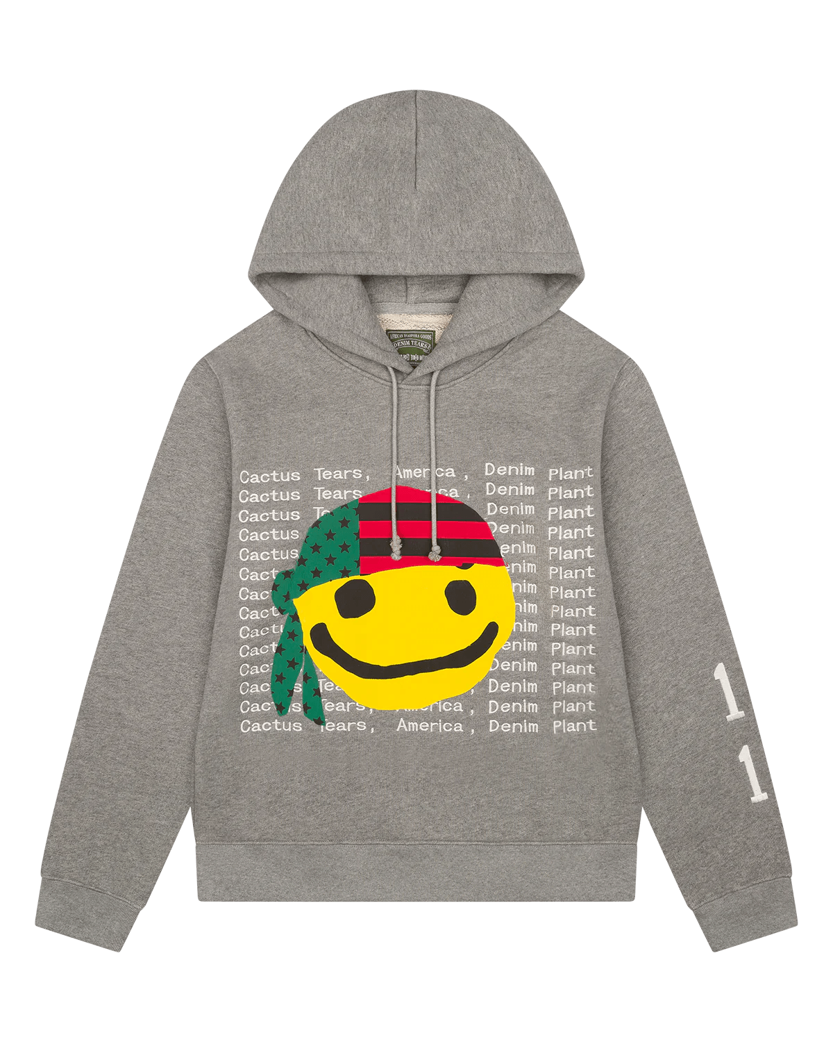 Denim Tears x CPFM Cactus Tears Hoodie Grey