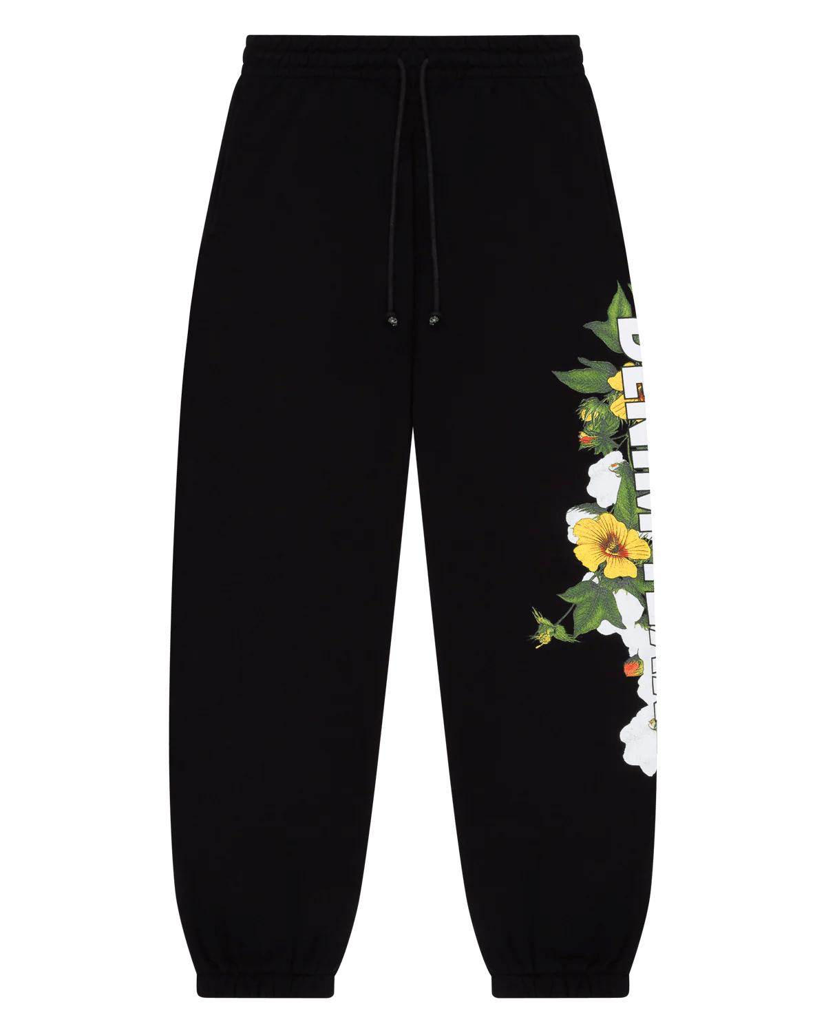 Denim Tears DT Floral Logo Sweatpant Black