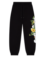 Denim Tears DT Floral Logo Sweatpant Black