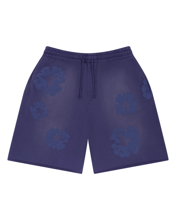 Denim Tears Mono Cotton Wreath Sweat Shorts Washed Blue