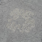 Denim Tears Cashmere Swarovski Cotton Wreath Zip Hoodie Grey - Image 3