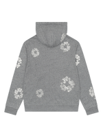 Denim Tears Cashmere Swarovski Cotton Wreath Zip Hoodie Grey - Image 2