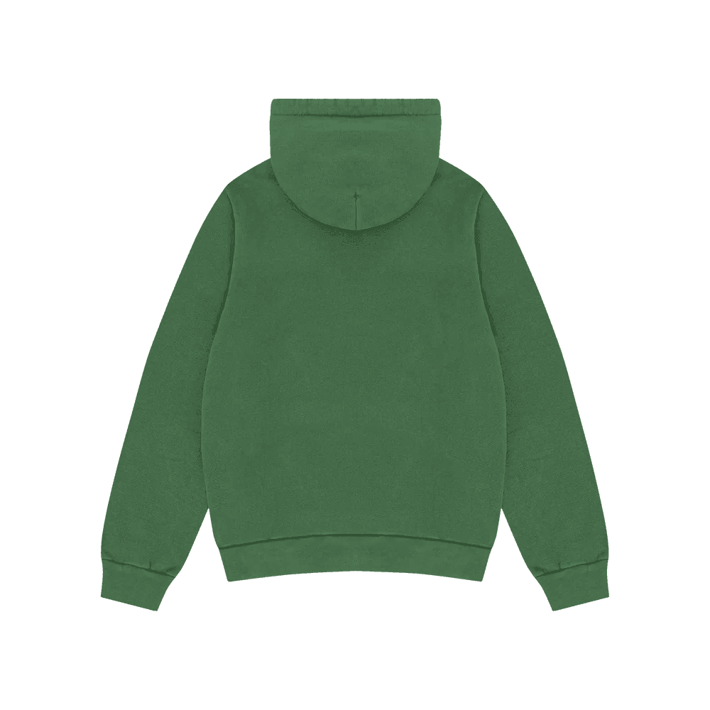 Denim Tears Embroidered Logo Hoodie Green