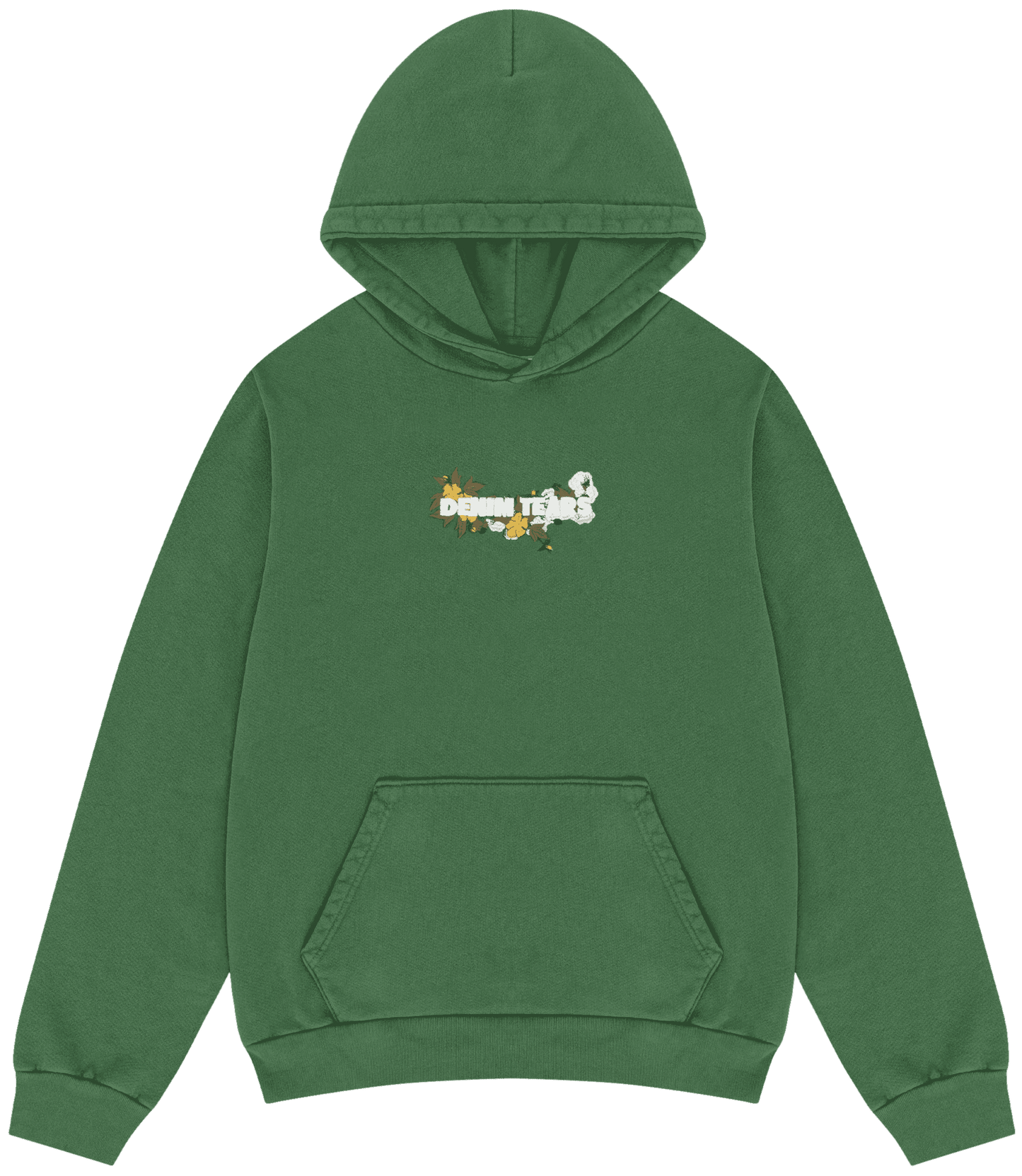 Denim Tears Embroidered Logo Hoodie Green