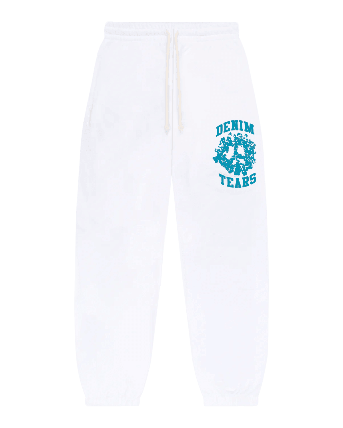 Denim Tears University Sweatpants White