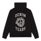 Denim Tears University Zip Hoodie Black