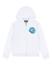 Denim Tears University Zip Hoodie White