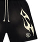 Hellstar Studios Flame Shorts Black & White