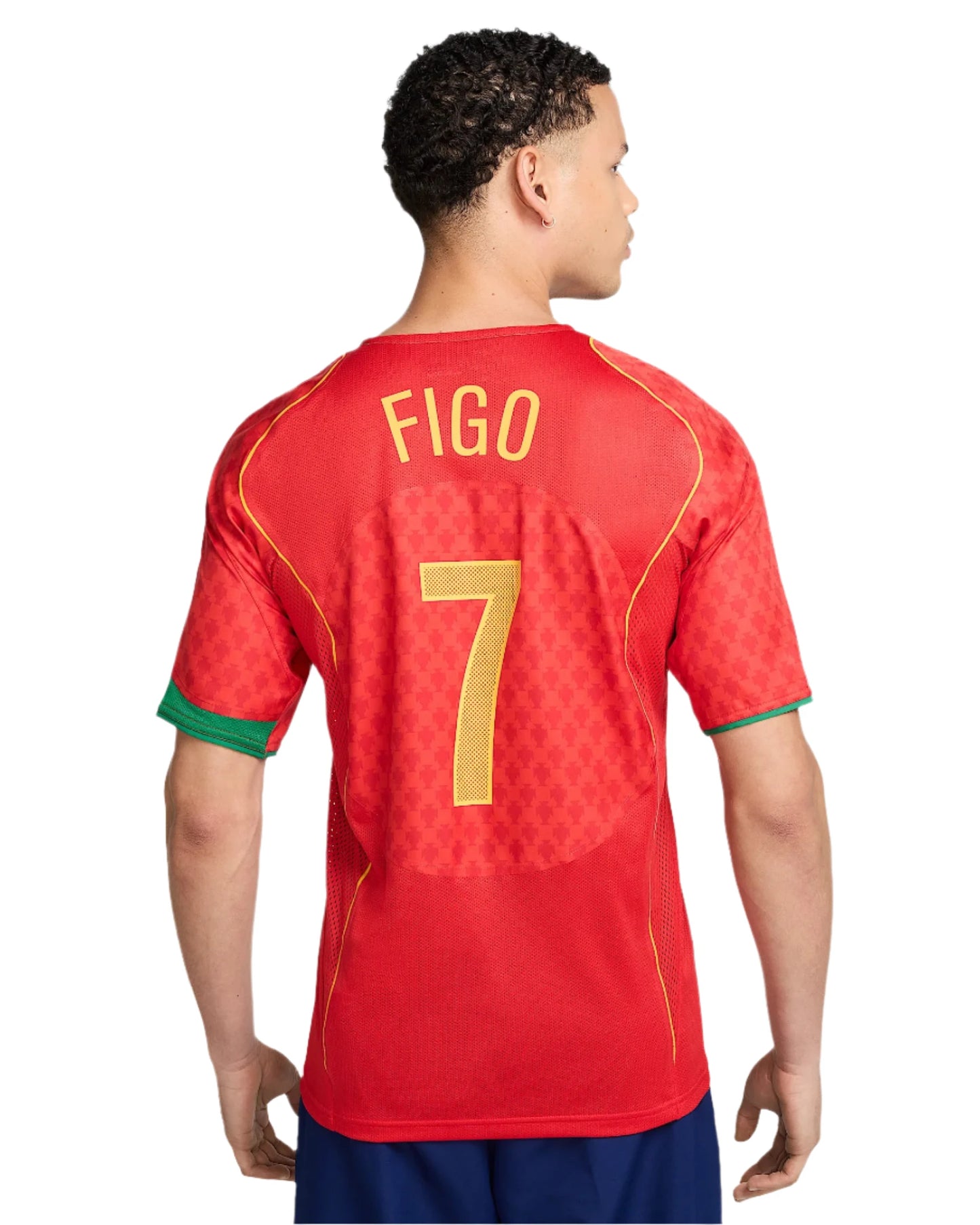 Luis Figo Portugal 2004 Reissue Men's Nike Soccer Replica Jersey