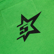 Sp5der Punk V2 Rhinestone Hoodie Bright Green