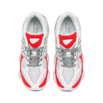 White sneakers with red accents on a white background - Image 3