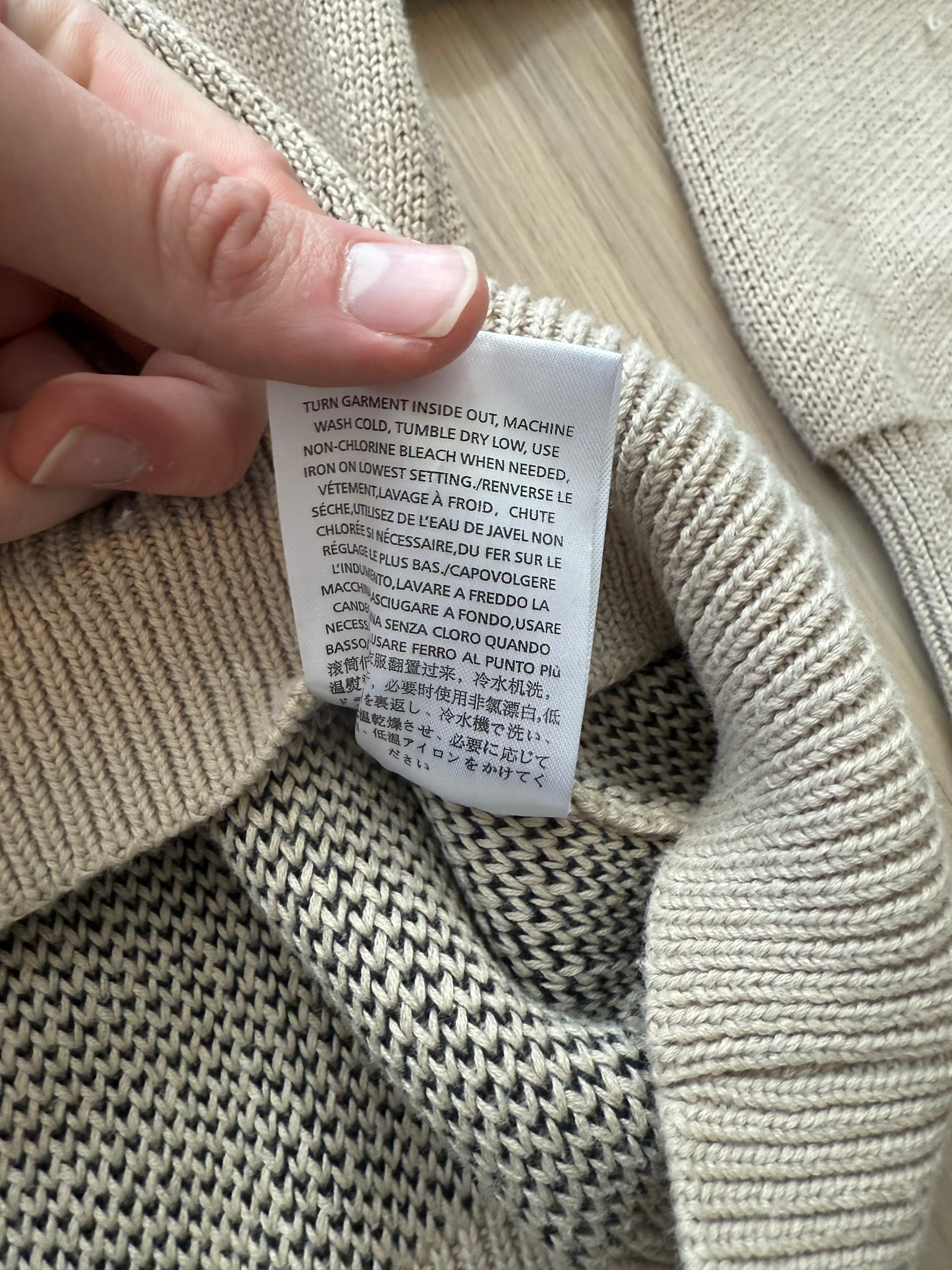 Fear of God Essentials Knit Sweater Linen Tan (Used)