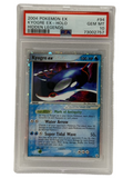 2004年 宝可梦TCG 隐秘传说系列 盖欧卡EX 全息闪卡 94/101 PSA 10 宝石级全新品相