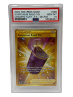 2020 Pokémon Champion's Path Suspicious Food Tin Gold Secre Rare 080/073 PSA 10 GEM MINT - Image 1