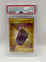2020 Pokémon Champion's Path Suspicious Food Tin Gold Secre Rare 080/073 PSA 10 GEM MINT - Image 3