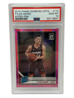2019 Panini Donruss Optic Tyler Herro Hyper Pink Rookie Card #172 PSA 10 GEM MINT - Image 1