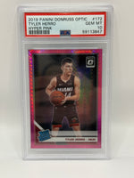 2019 Panini Donruss Optic Tyler Herro Hyper Pink Rookie Card #172 PSA 10 GEM MINT - Image 3