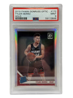 2019 Panini Donruss Optic Tyler Herro Holo Rookie Card #172 PSA 9 MINT - Image 1