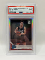 2019 Panini Donruss Optic Tyler Herro Holo Rookie Card #172 PSA 9 MINT - Image 3