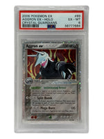 2006 Pokémon Crystal Guardians Aggron Ex Holo 89/100 PSA 6 EX-MT - Image 1