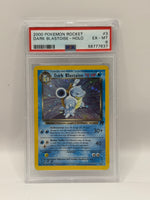2000 Pokémon Rocket Dark Blastoise Holo 3/82 PSA 6 EX-MT - Image 3