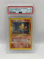 2000 Pokémon Gym Heroes Blaine's Moltres Holo 1/132 PSA 6 EX - MT - Image 3