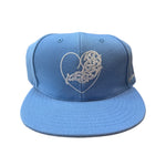 Chrome Hearts Baseball Fitted Hat Blue Viny Heart - Size 7 1/4 - Image 1