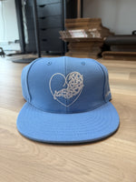 Chrome Hearts Baseball Fitted Hat Blue Viny Heart - Size 7 1/4 - Image 3