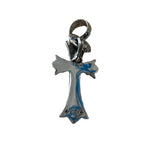 Chrome Hearts Double CH Cross Silver Pendant with Bale - Image 2