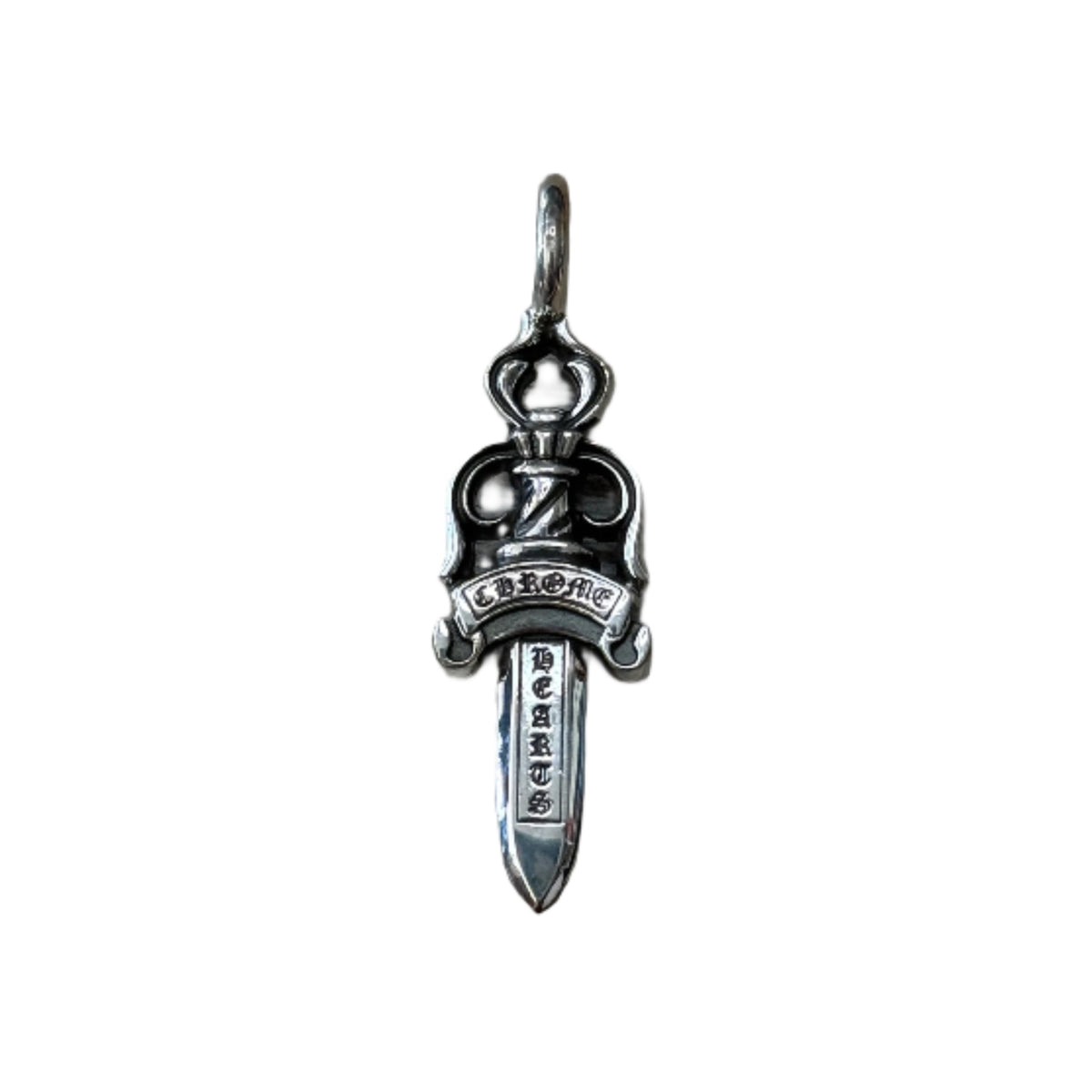Chrome Hearts Double Dagger Silver Pendant