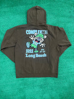 Complexcon x Verdy Brown Chest Logo Graphic Hoodie Brown - Image 4