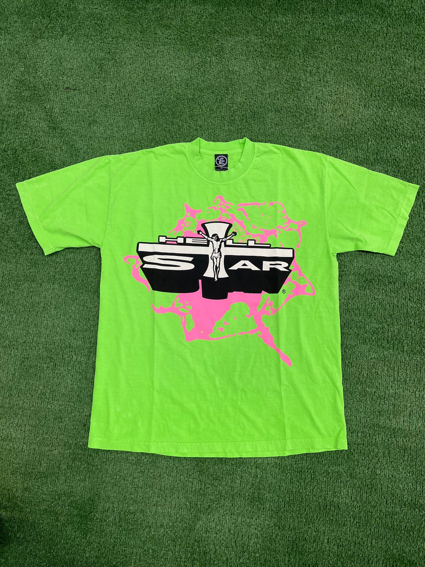 Hellstar Son of G-D T-shirt Neon Green
