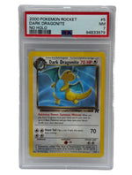 2000 Pokémon Rocket Dark Dragonite ERROR No Holo 5/82 PSA 7 NEAR MINT - Image 1