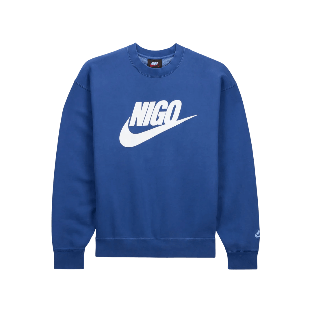 Nike x Nigo NRG Fleece Crew Sweatshirt Navy Blue