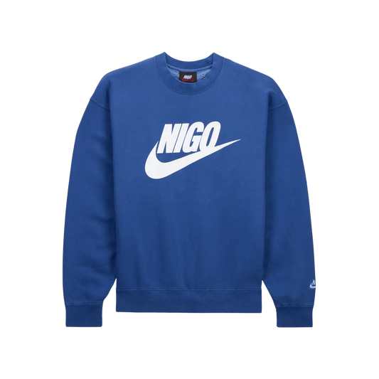 Nike x Nigo NRG Fleece Crew Sweatshirt Navy Blue