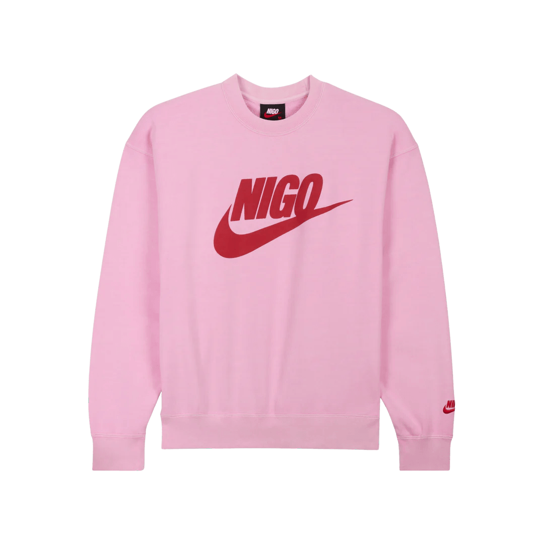 Nike x Nigo NRG Fleece Crew Sweatshirt Pink