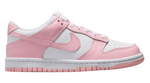 Pink and white sneaker with a visible brand logo on a white background - Image 1