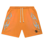 Hellstar Studios Flame Shorts Orange - Image 1